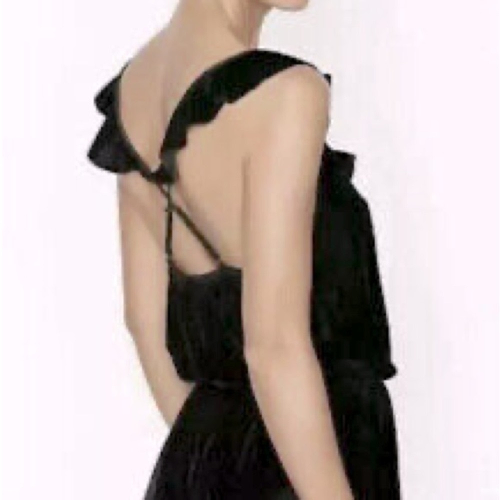 Victoria’s Secret 🤫 Velvet Ruffles Lounge Romper Purple Maroon - Size: small - Picture 5 of 6